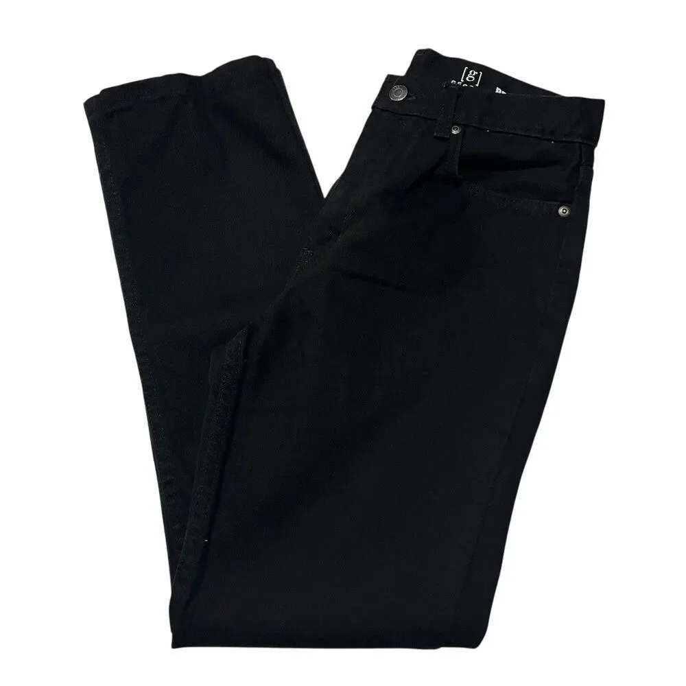 George Regular Fit‎ Jeans Black Denim 100% Cotton Men's 29x32 Pockets Straight